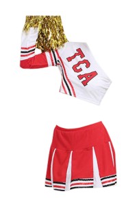 SKCU006 order personalized cheerleading clothing manufacture fashion football cheerleading stage performance clothing cheerleading clothing special store spot price front view